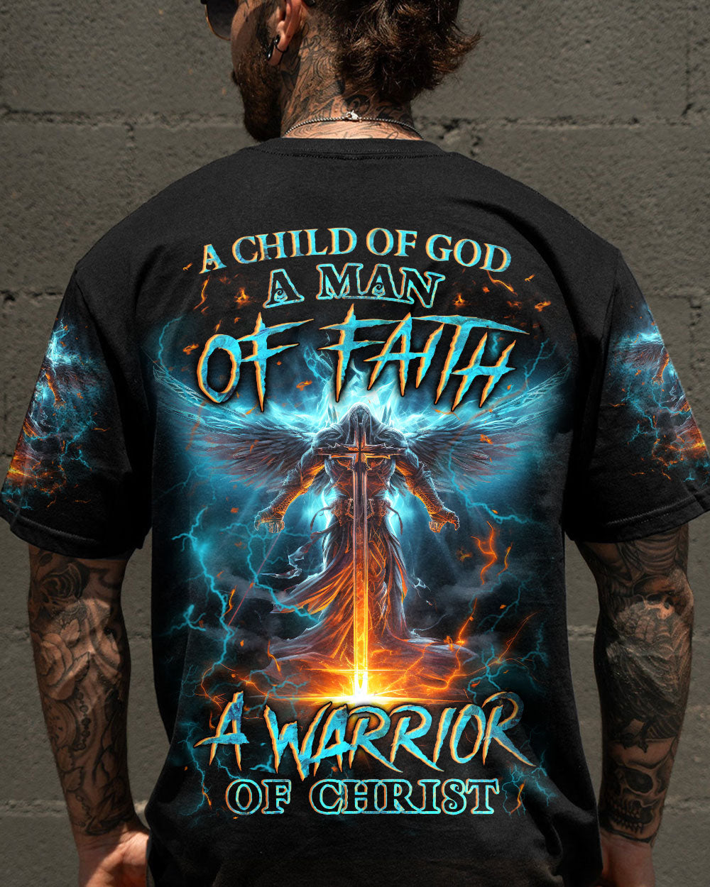 A Child Of God A Man Of Faith Men's All Over Print Shirt - Yhln0410233