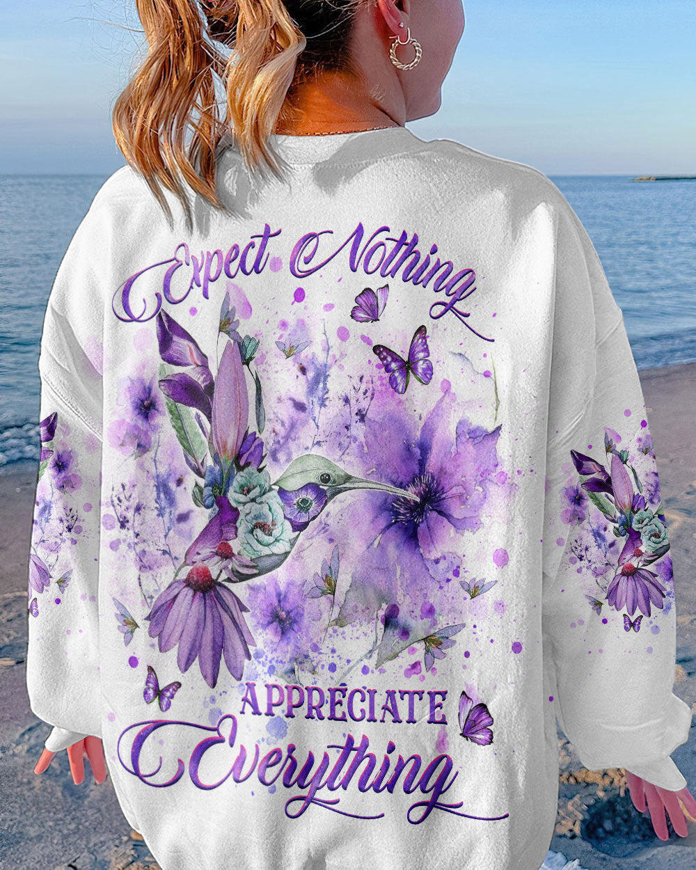 Expect Nothing Appreciate Everything Women's All Over Print Shirt - Yhhg0308235