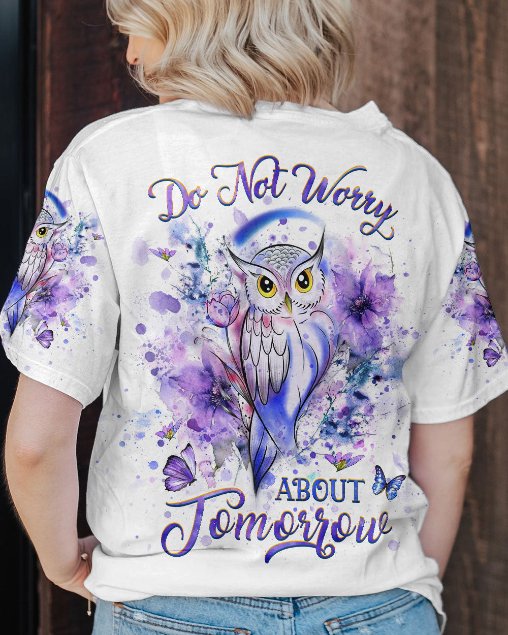 Do Not Worry About Tomorrow Owl Women's All Over Print Shirt - Yhhg0408232