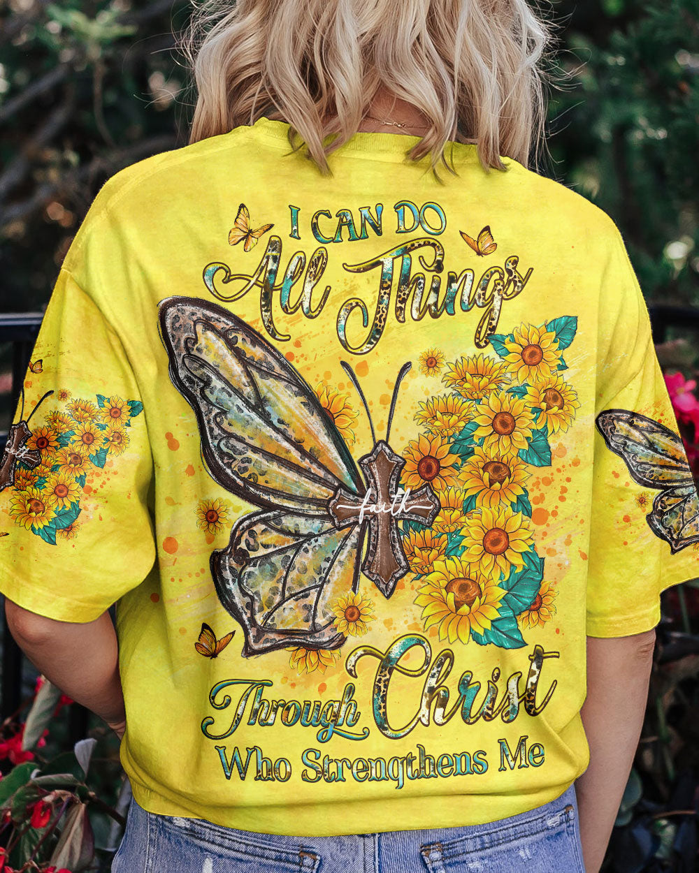 I Can Do All Things Butterfly Women's All Over Print Shirt - Yhhg1107233