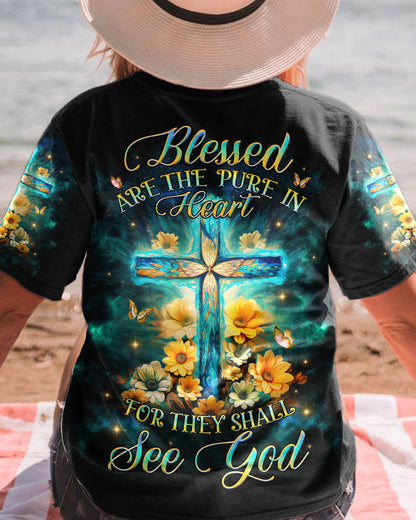 Blessed Are The Pure In Heart Women's All Over Print Shirt - Yhhg0510234