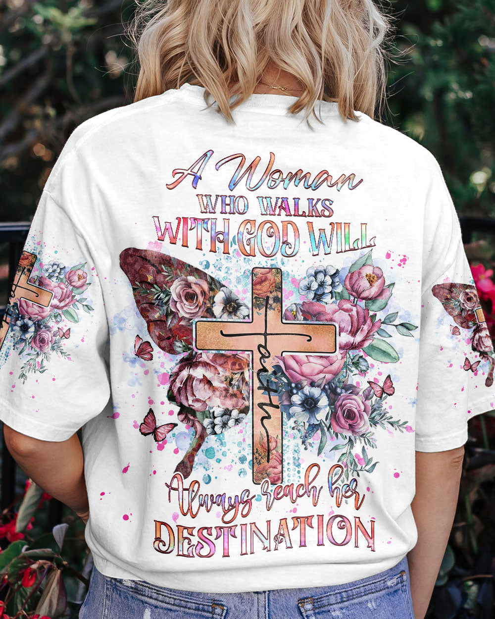 A Woman Who Walks With God Women's All Over Print Shirt - Yhhg0507233