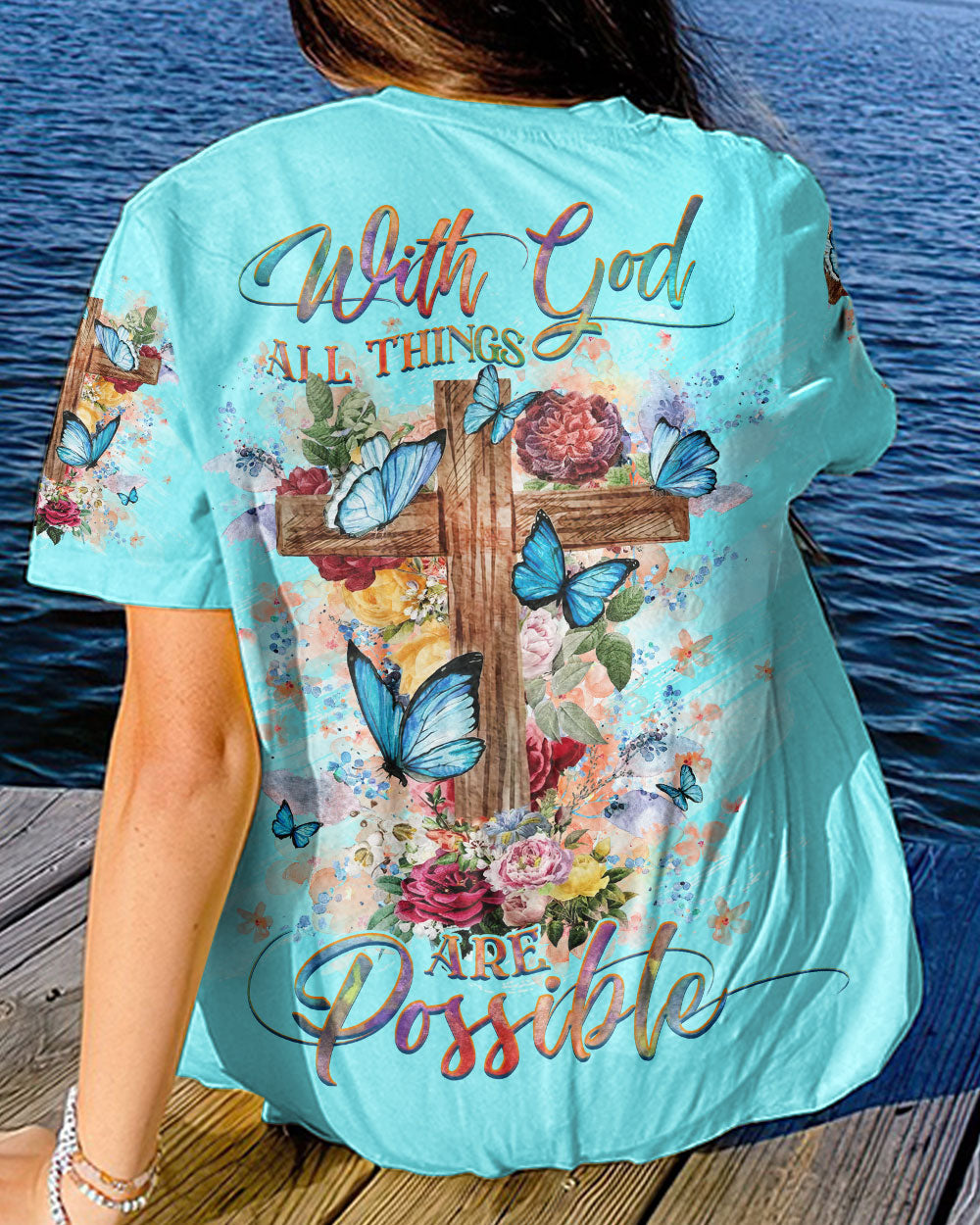 With God All Things Are Possible Women's All Over Print Shirt - Yhhg1708232