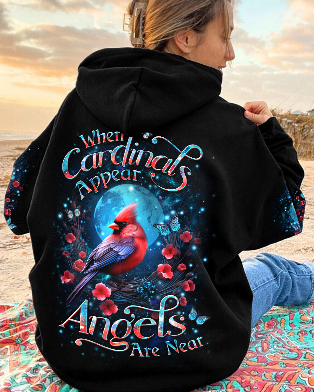 When Cardinals Appear Angels Are Near Women's All Over Print Shirt - Yhdu1512234