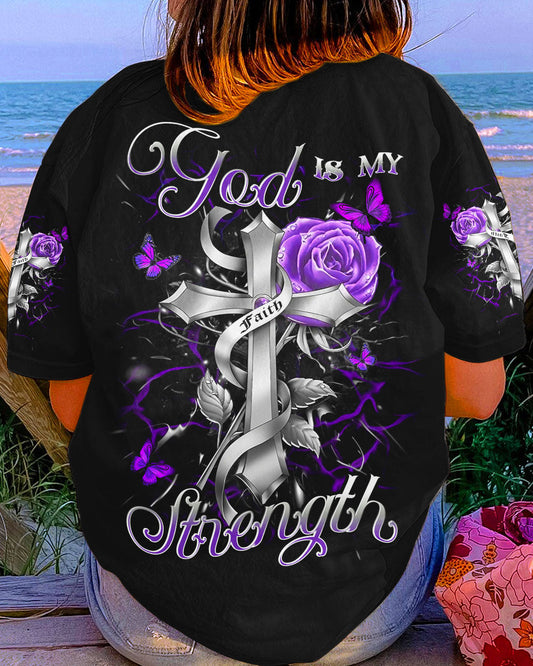 God Is My Strength Women's All Over Print Shirt - Yhdu1409232