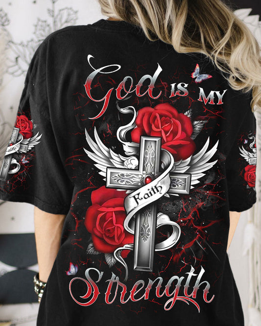 God Is My Strength Women's All Over Print Shirt - Yhdu2009232