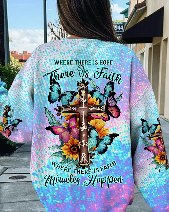 Where There Is Faith Miracles Happen Women's All Over Print Shirt - Tltw2209234