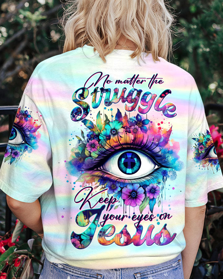 Keep Your Eye On Jesus Women's All Over Print Shirt - Tltw1210233