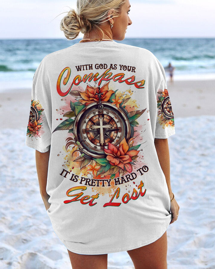 With God As Your Compass Women's All Over Print Shirt - Tltw1807235