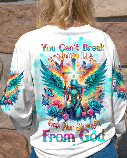 You Can't Break A Woman Cross Warrior Women's All Over Print Shirt - Tltw2601244