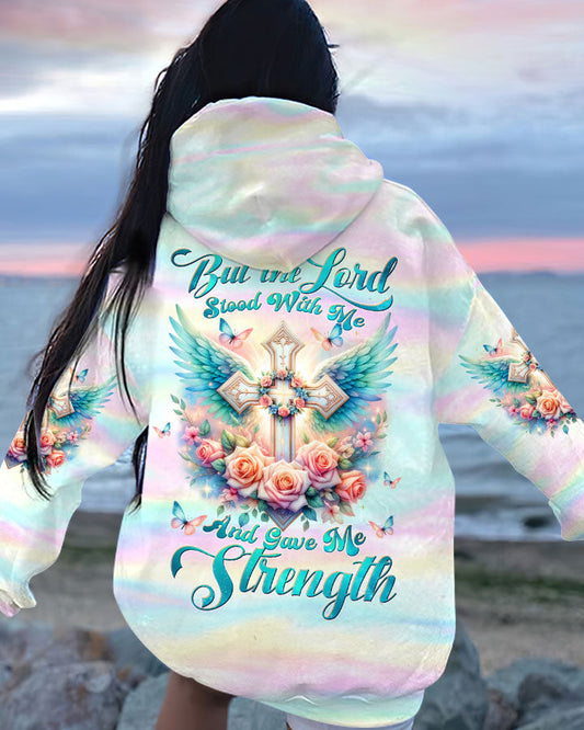 But The Lord Stood With Me Cross Wings Women's All Over Print Shirt - Tltw1710234