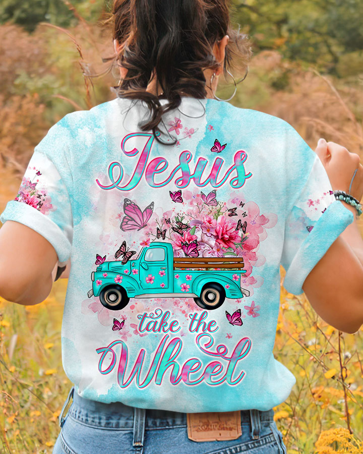 Jesus Take The Wheel Women's All Over Print Shirt - Tltw1711234