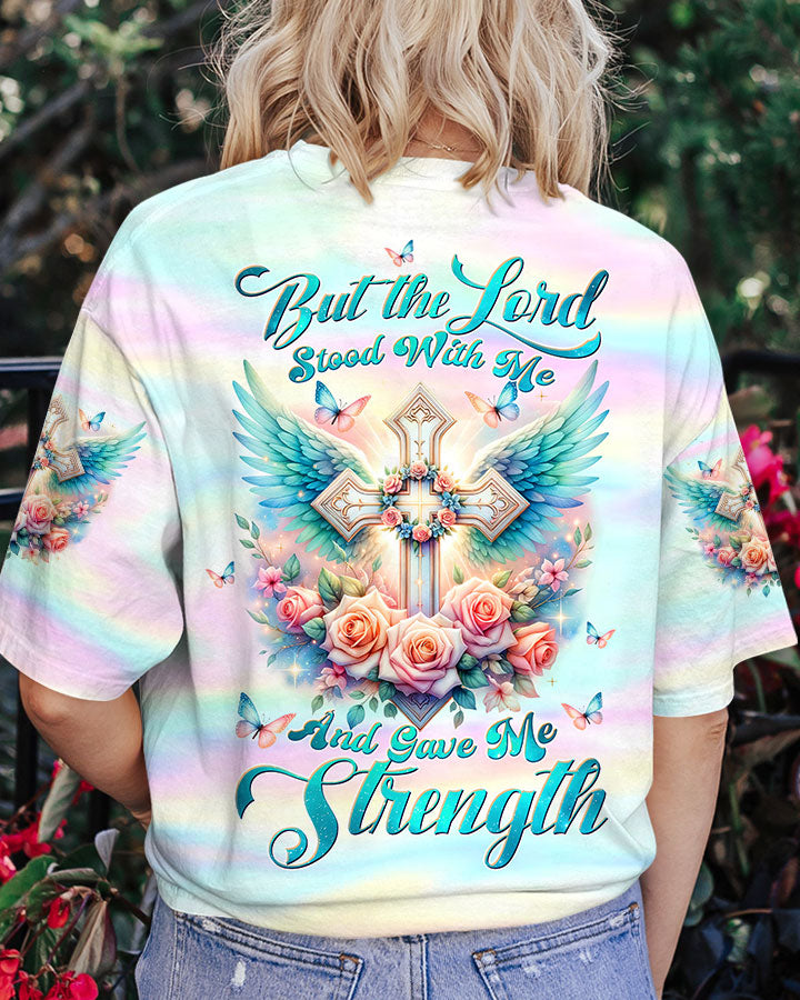 But The Lord Stood With Me Cross Wings Women's All Over Print Shirt - Tltw1710234