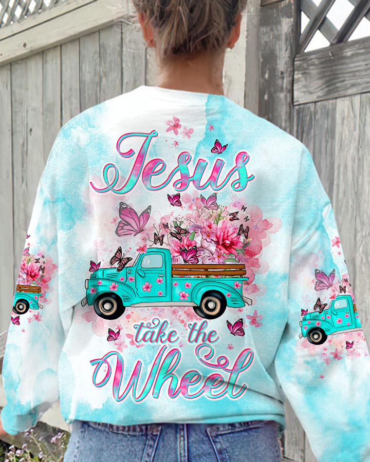 Jesus Take The Wheel Women's All Over Print Shirt - Tltw1711234