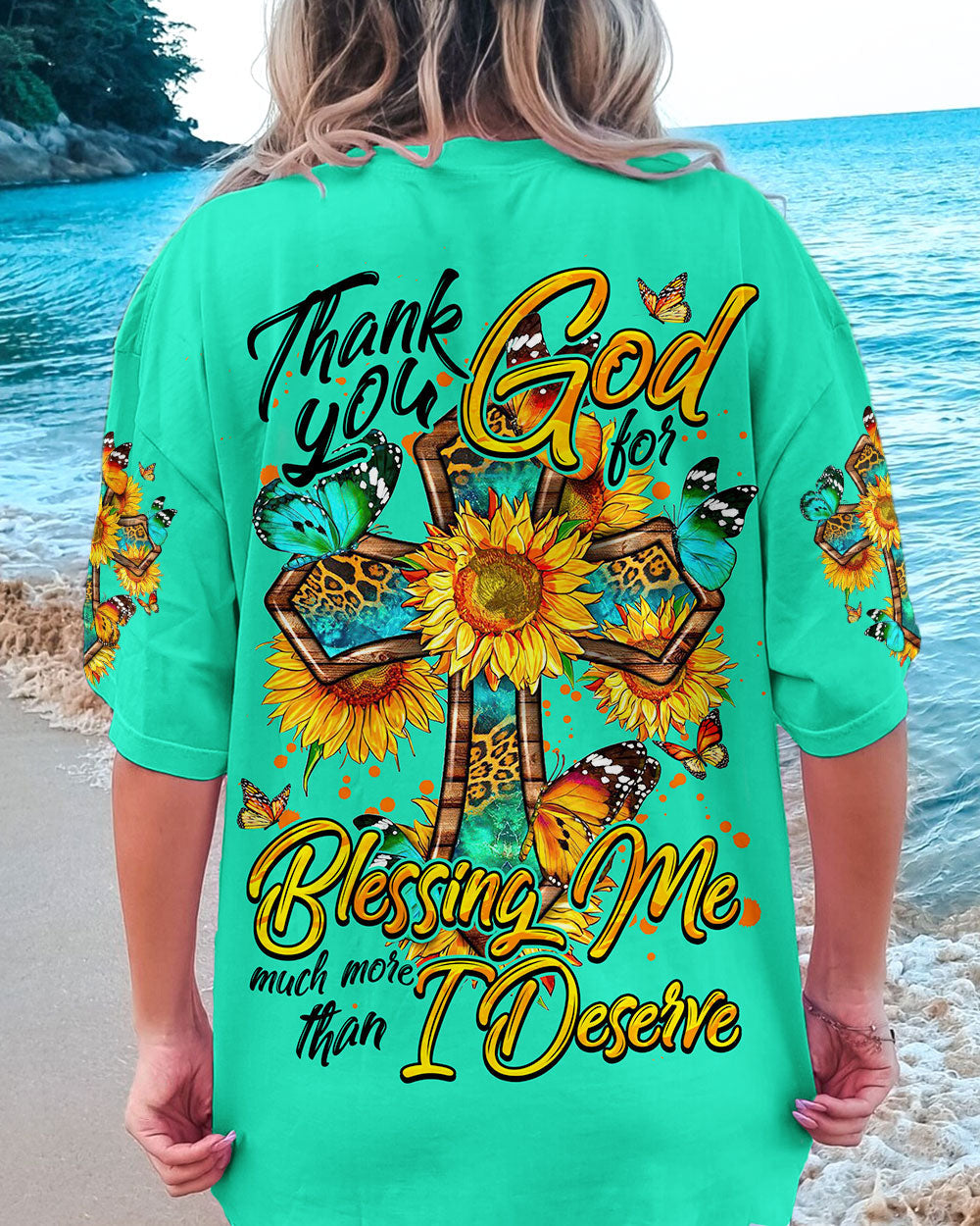 Thank You God For Blessing Me Women's All Over Print Shirt - Tytm0407232