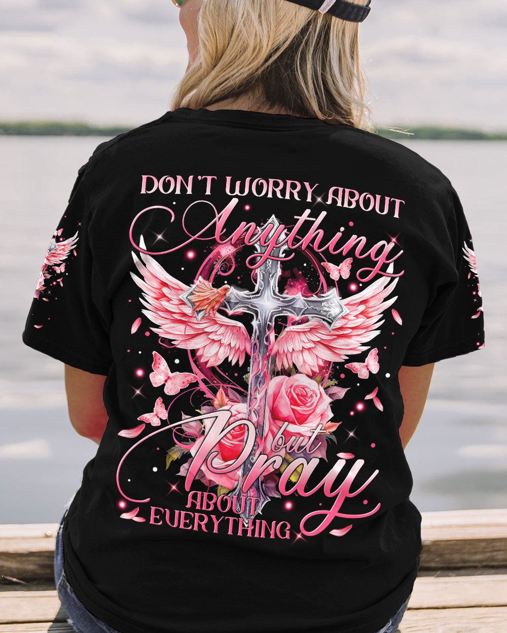 Pray About Everything Women's All Over Print Shirt - Tytm2809233