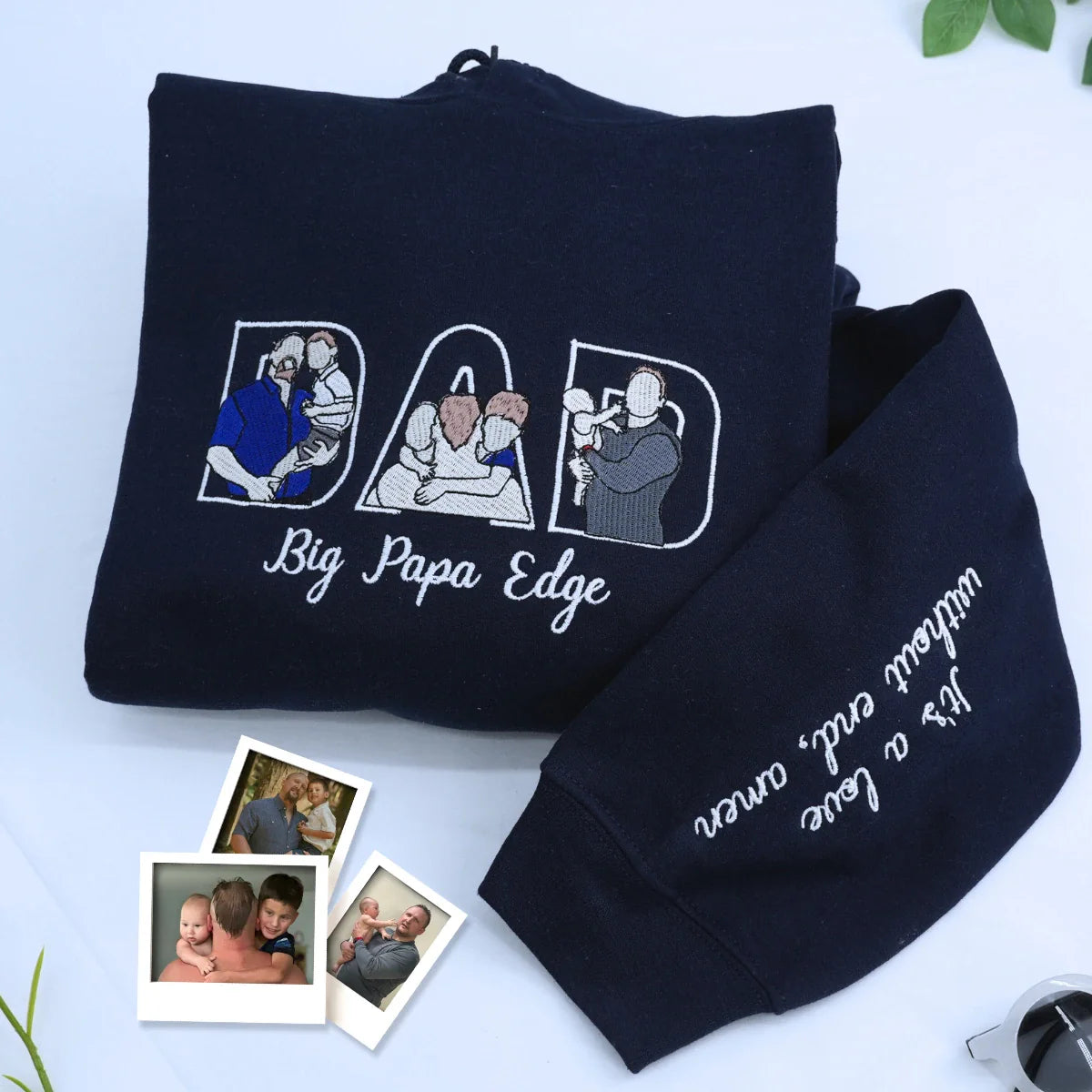 #Dadlife Custom Comic Photo Shirt, Sweatshirt or Hoodie, Embroidered Father’s Day Gift for Dad
