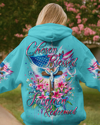 Chosen Blessed Forgiven Redeemed Women's All Over Print Shirt - Tytm3110233