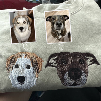 Chihuahua Sweatshirt or Hoodie, Custom Embroidered Gift from Photo Name