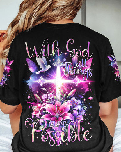 With God All Things Are Possible Women's All Over Print Shirt - Tytm1111233