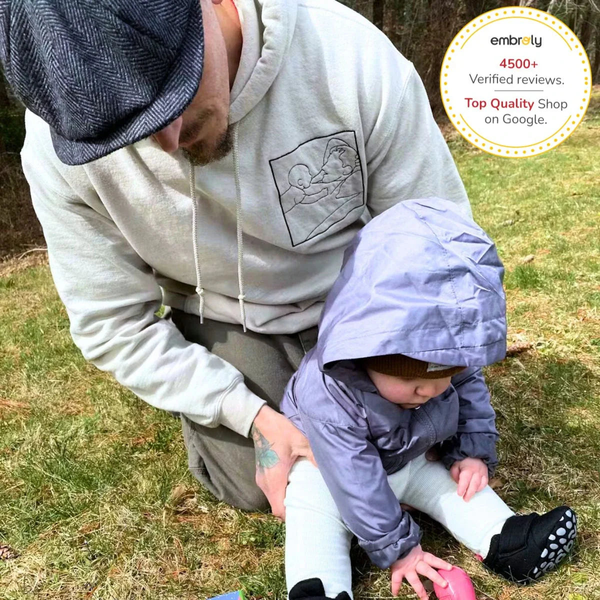 #Dadlife Custom Comic Photo Shirt, Sweatshirt or Hoodie, Embroidered Father’s Day Gift for Dad