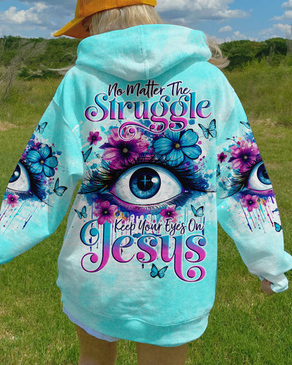 Keep Your Eyes On Jesus Women's All Over Print Shirt - Tlno1110234