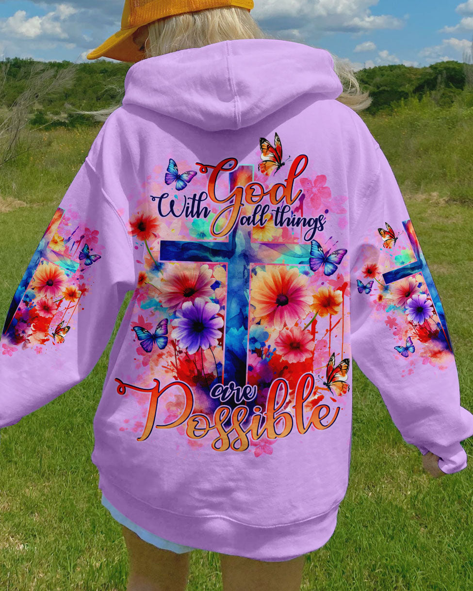 With God All Things Are Possible Women's All Over Print Shirt - Tlno1509234