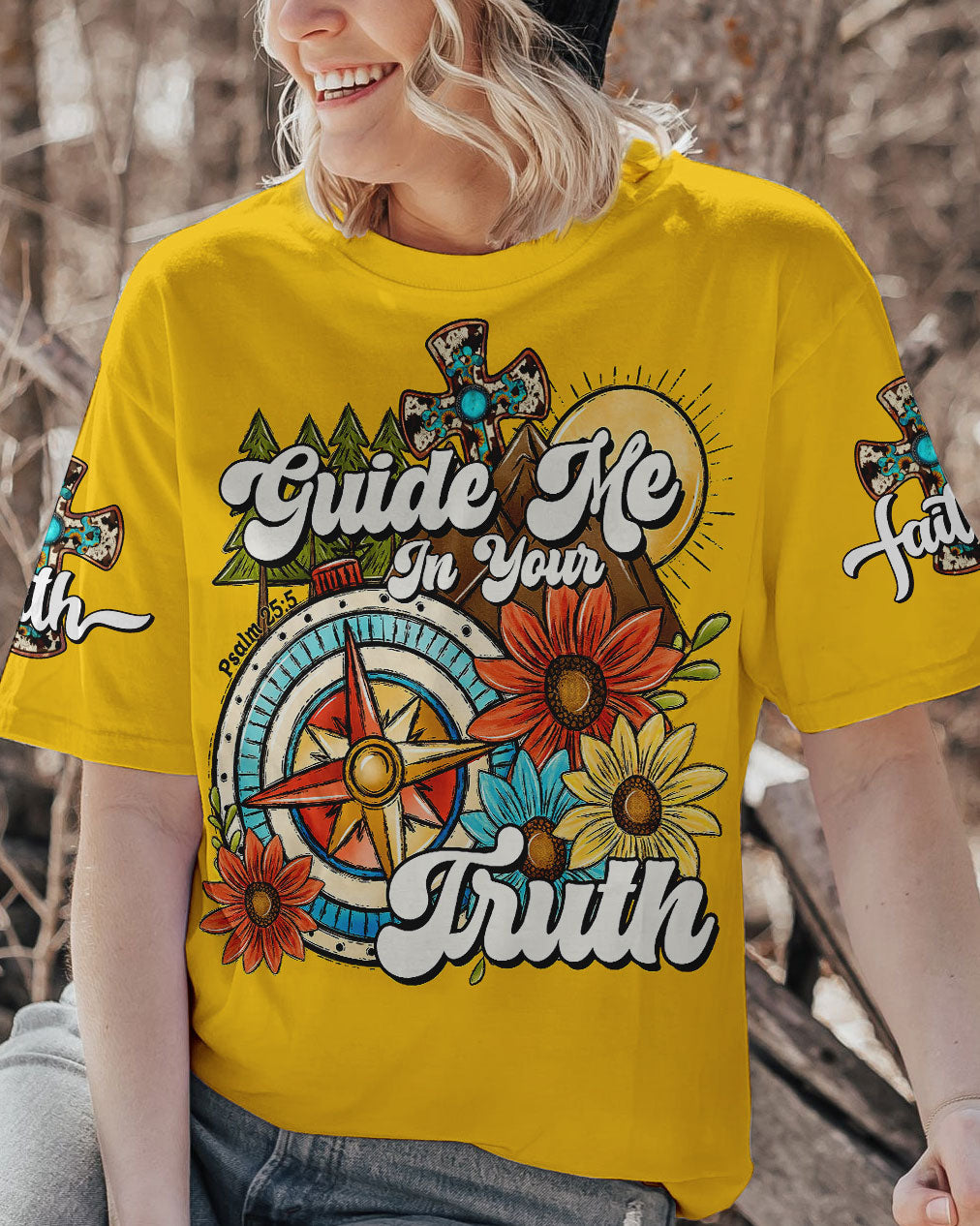 Guide Me In Your Trust Women's All Over Print Shirt - Tlno1907235