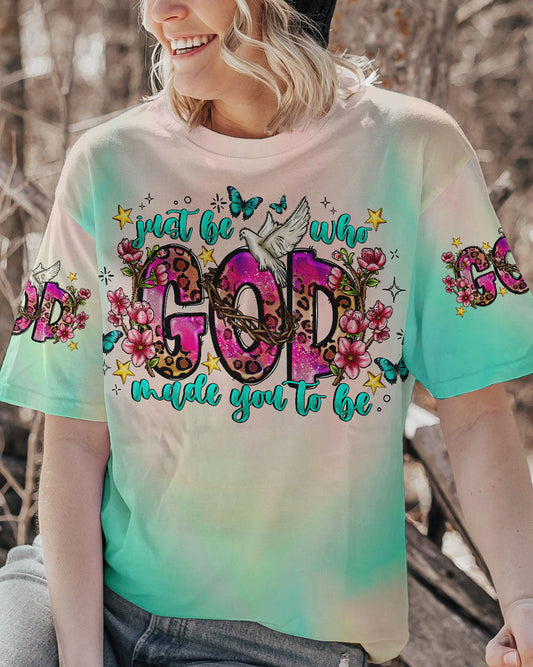 Just Be Who God Made You To Be Women's All Over Print Shirt - Tlno1207234