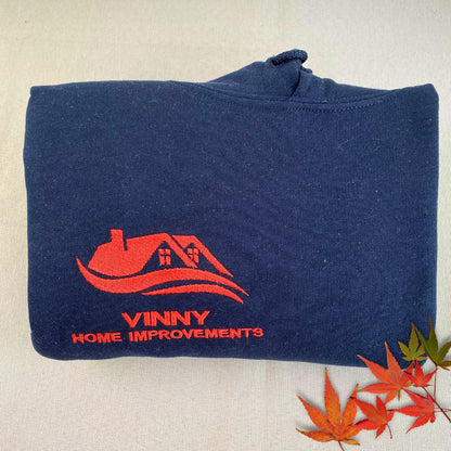 Custom Embroidered Logo Hoodie