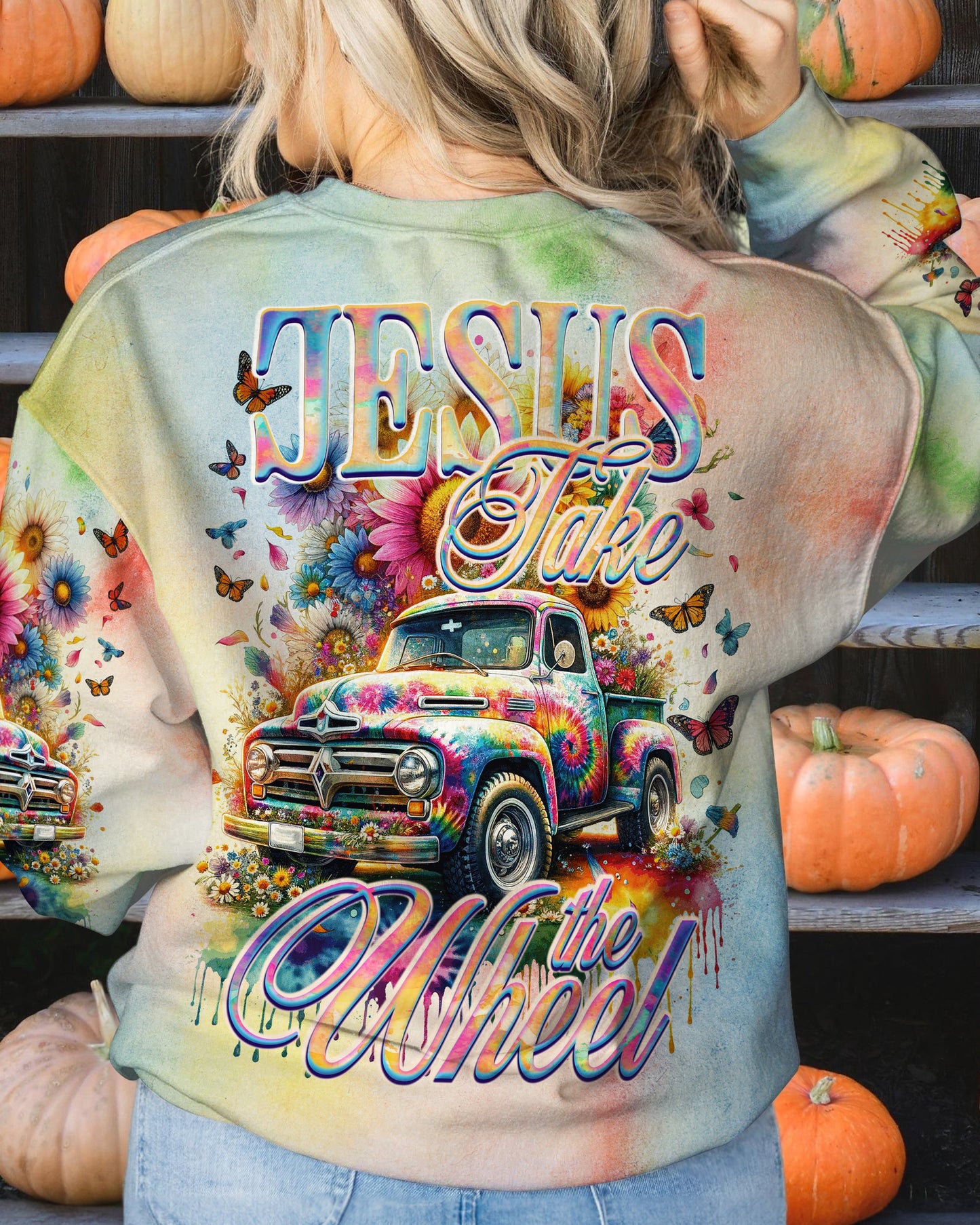 Jesus Take The Wheel Women's All Over Print Shirt - Ty1811232