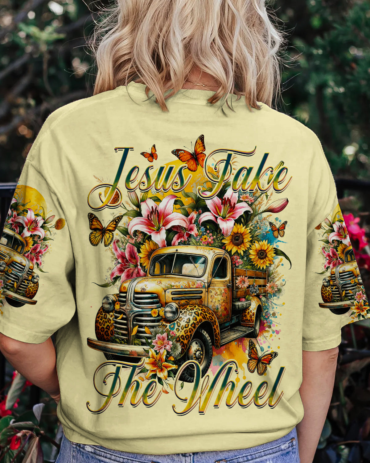 Jesus Take The Wheel Women's All Over Print Shirt - Ty3011232