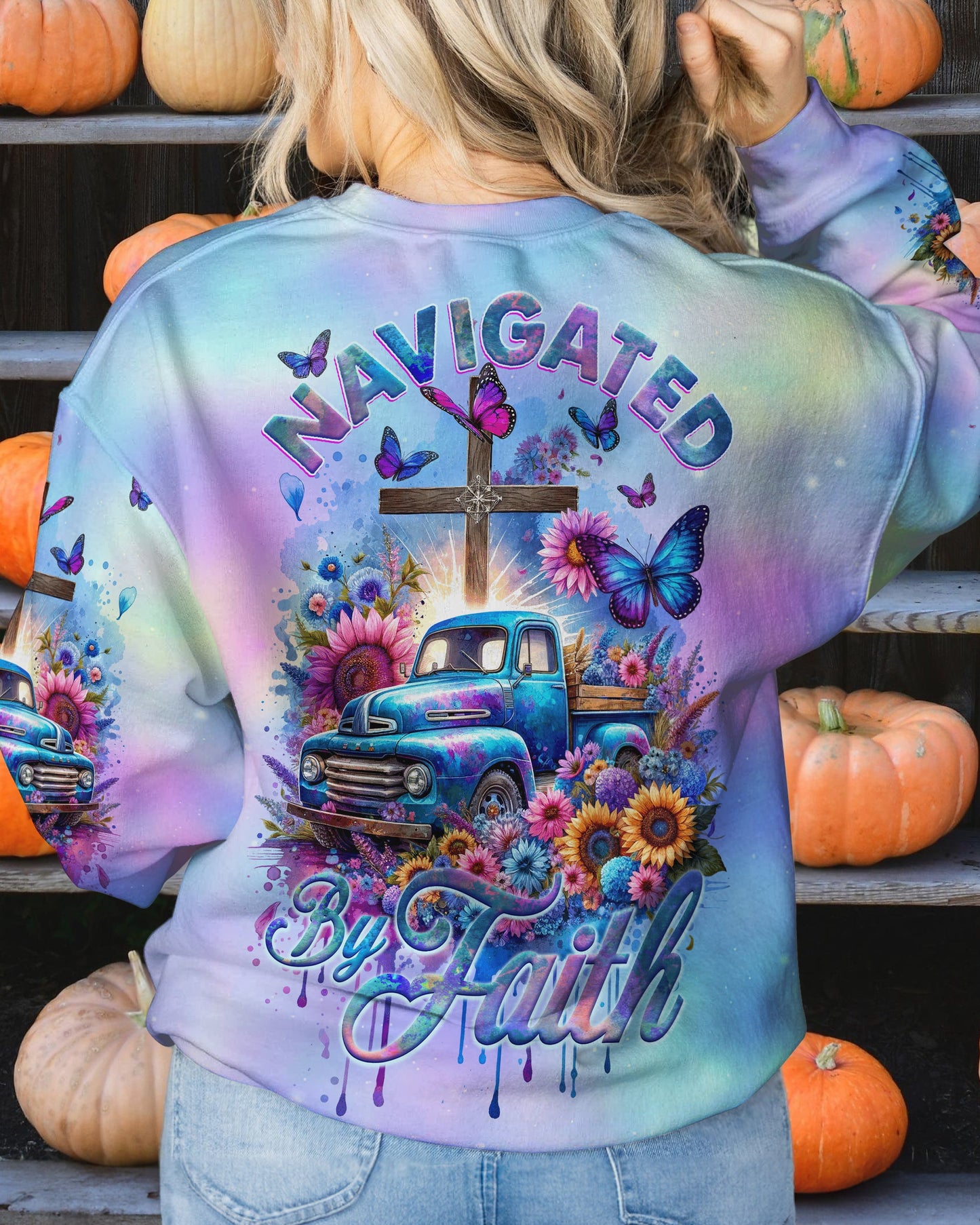 Navigated By Faith Women's All Over Print Shirt - Ty2211232