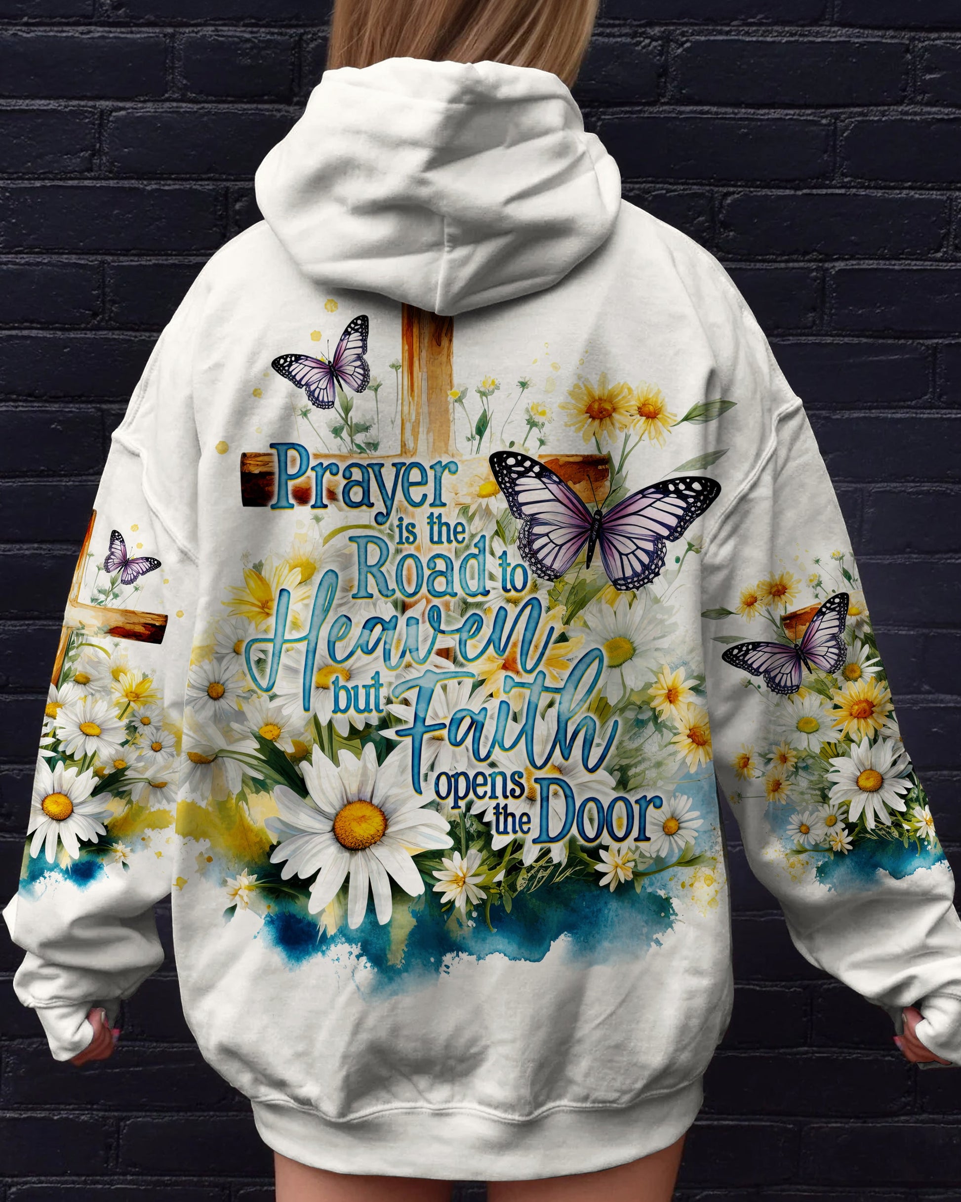 Prayer Is The Road To Heaven Women's All Over Print Shirt - Ty2809232