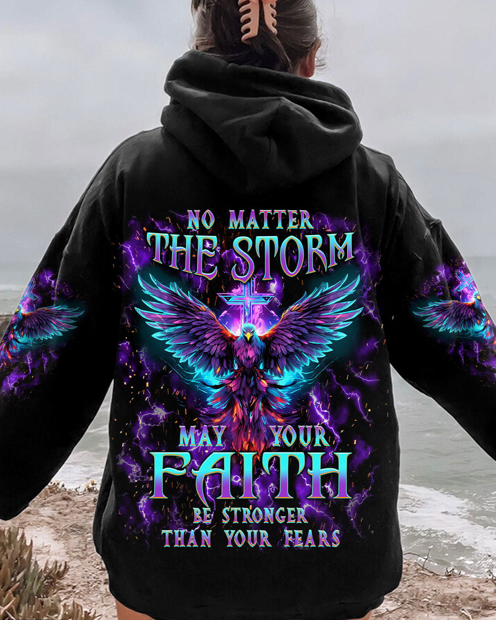 No Matter The Storm Women's All Over Print Shirt - Yhkd1311232