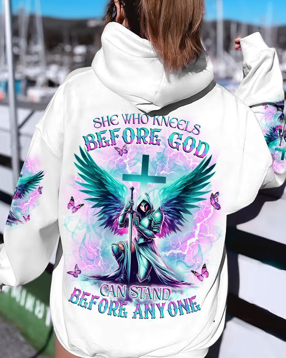 She Who Kneels Before God Women's All Over Print Shirt - Yhkd2811231