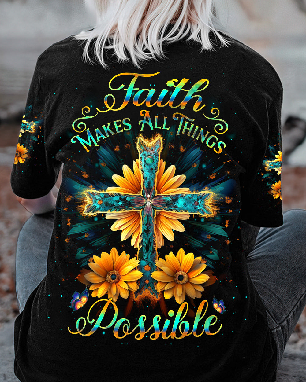 Faith Makes All Things Possible Women's All Over Print Shirt - Yhlh1210232