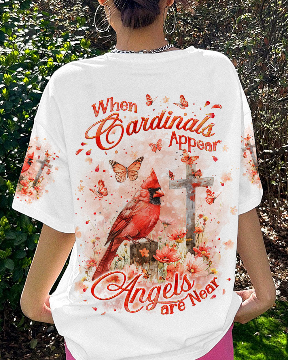 When Cardinals Appear Angels Are Near Women's All Over Print Shirt - Yhkd1403244