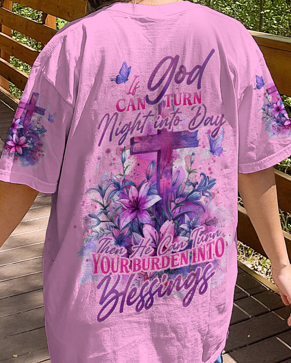 Turn Your Burden Into Blessings Women's All Over Print Shirt - Tyhi1403243