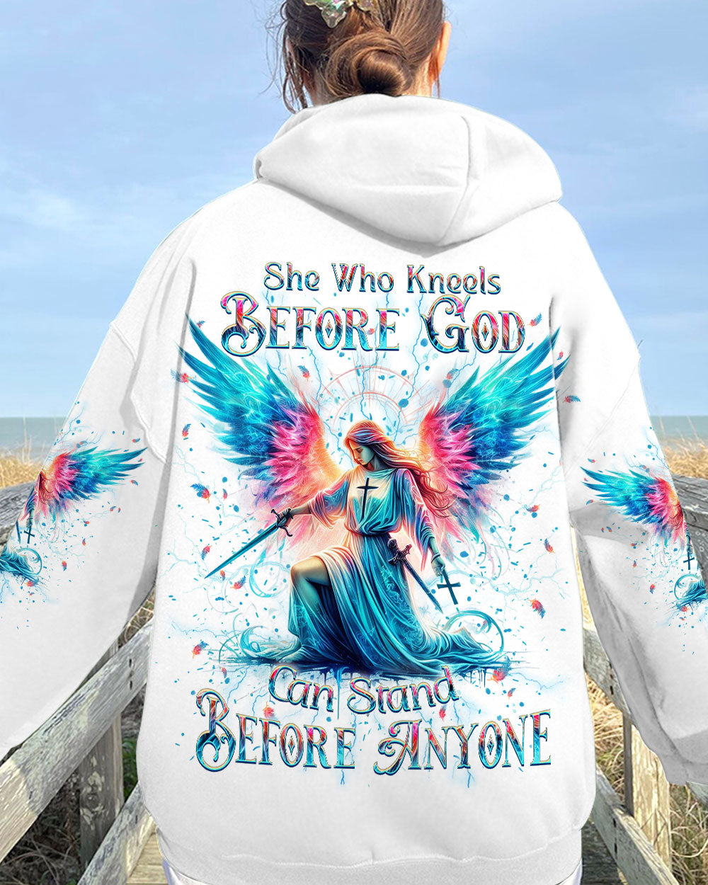 She Who Kneels Before God Women's All Over Print Shirt - Yhkd0801243