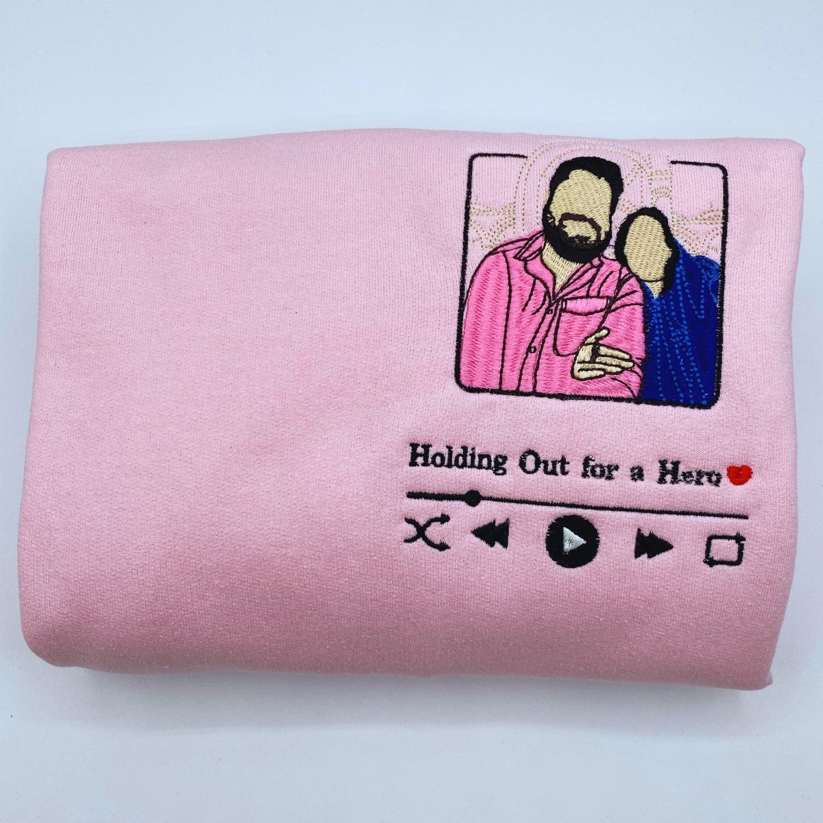 Custom Embroidered Music Lover Hoodie or Sweatshirt, Gift for Boyfriend Girlfriend