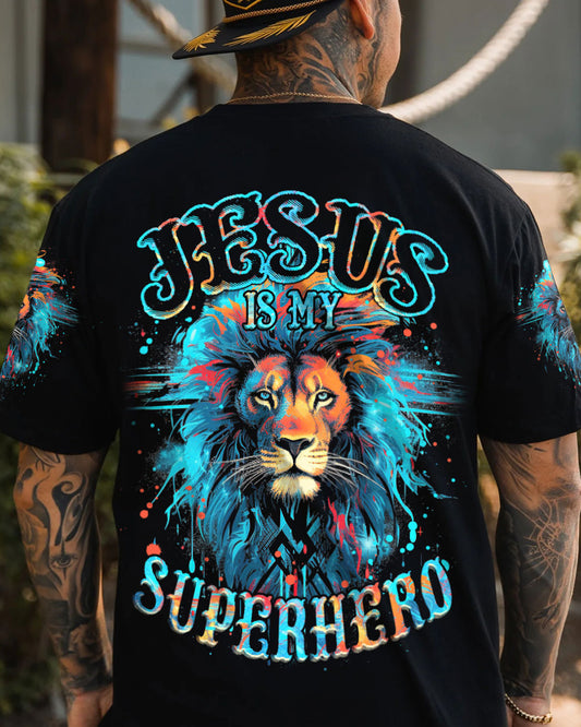 Jesus Is My Superhero Lion Men's All Over Print Shirt - Tytm0410232