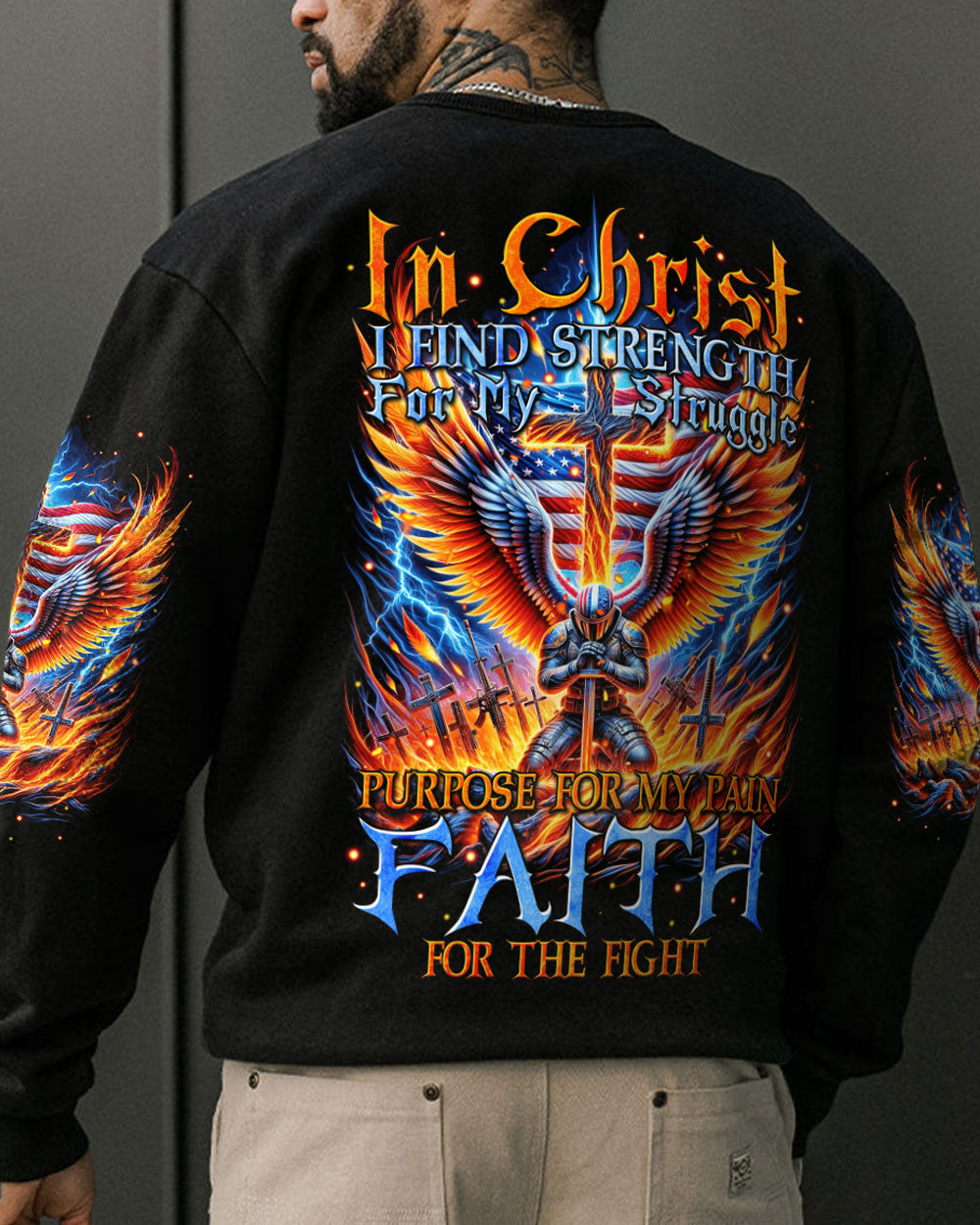 In Christ I Find Strength Men's All Over Print Shirt - Tytm3110234