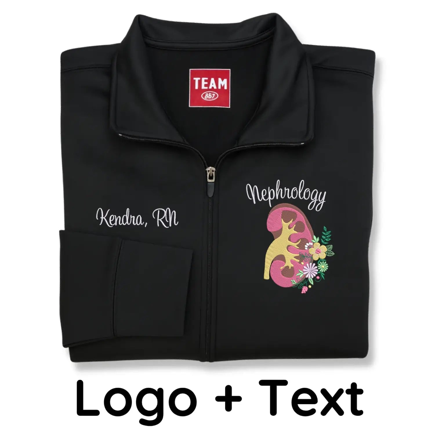 Custom Embroidered Nephrology Nurse Jacket – Personalized RN Gift for Graduation or Nurse Week