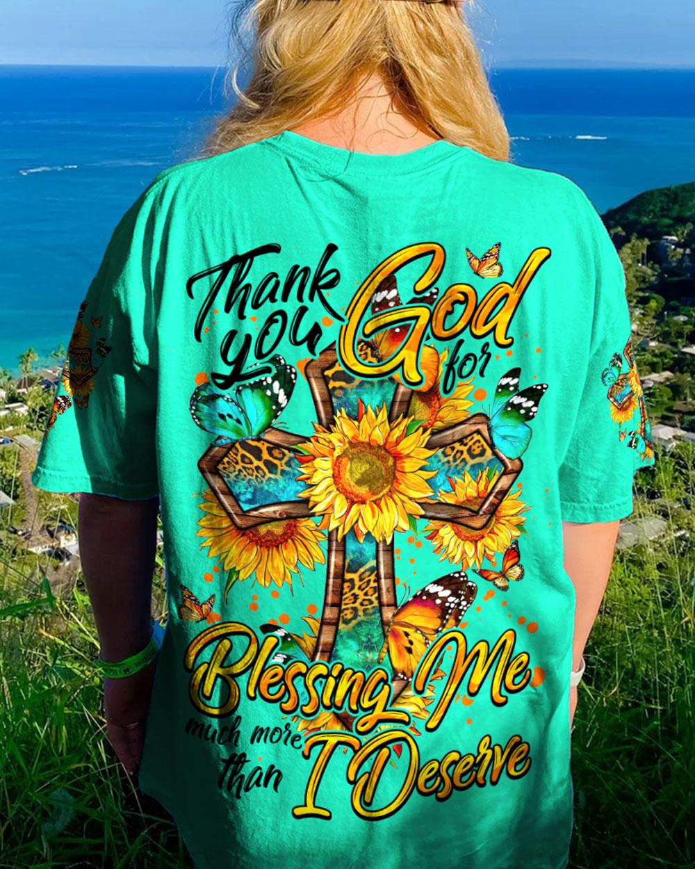 Thank You God For Blessing Me Women's All Over Print Shirt - Tytm0407232