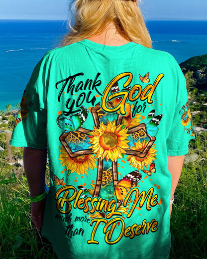 Thank You God For Blessing Me Women's All Over Print Shirt - Tytm0407232