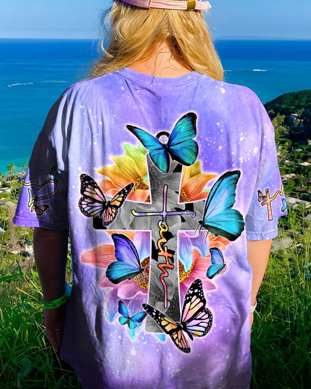 Cross Faith Butterflies Women's All Over Print Shirt - Tytm0507232