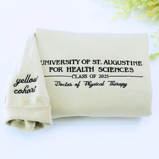 Custom Embroidered College University Sweatshirt