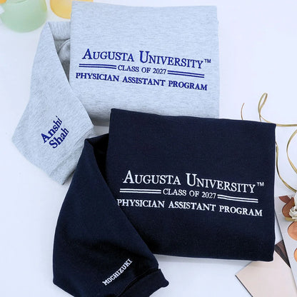 Custom Embroidered College University Sweatshirt