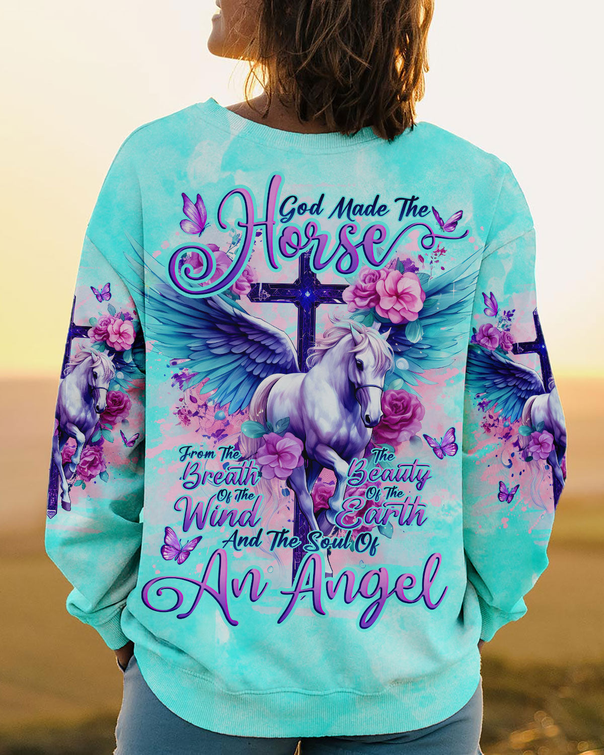 God Made The Horse Women's All Over Print Shirt - Tlno1310234